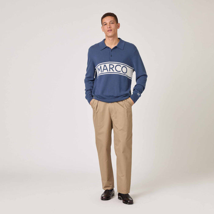 Cashmere Marco Polo Sweater Blue