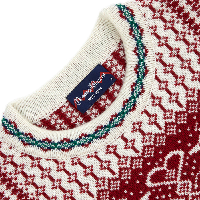 Cashmere Nordic Fairisle Sweater Cream