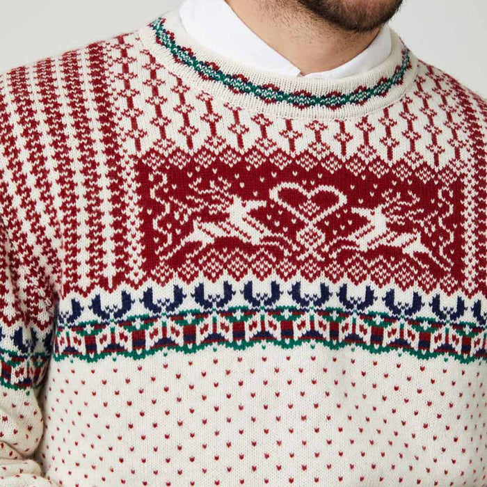 Cashmere Nordic Fairisle Sweater Cream