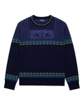 Cashmere Nordic Fairisle Sweater Navy