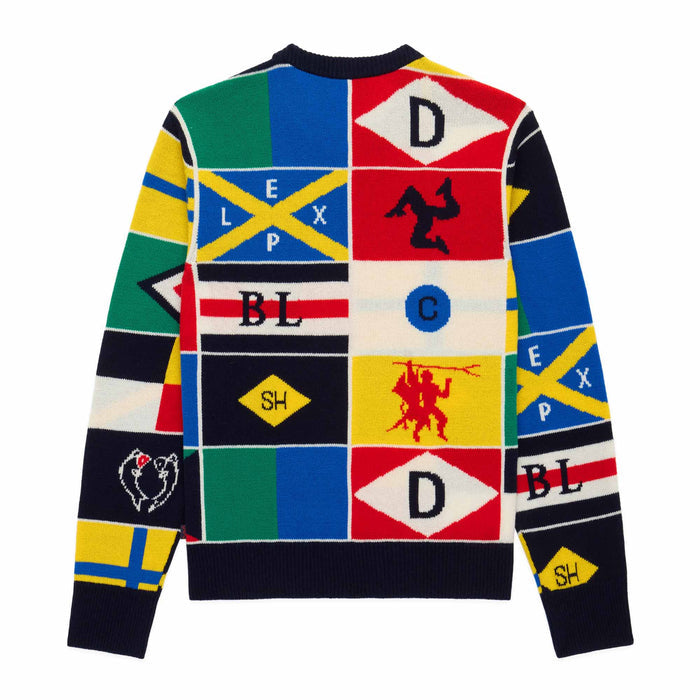 Cashmere Sailing Flag Sweater Multicolor