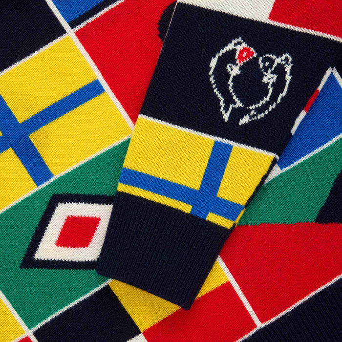 Cashmere Sailing Flag Sweater Multicolor
