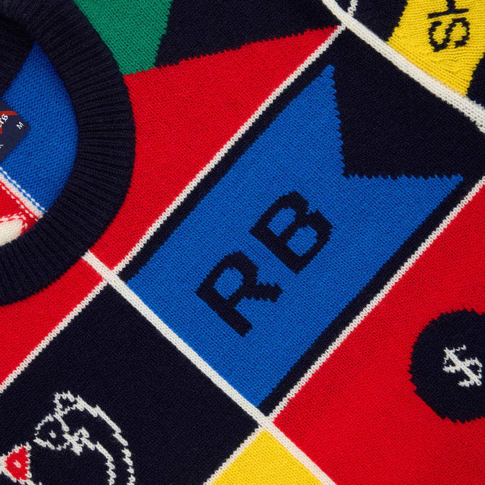 Cashmere Sailing Flag Sweater Multicolor