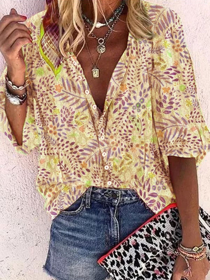 Casual Collar Fashion Long-sleeved Shirt