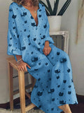 Casual Fashion Print V-neck Dress