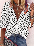 Casual Loose Leopard Shirt Top
