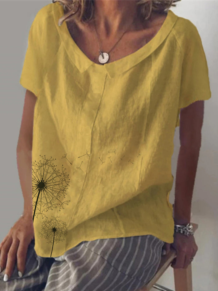 Casual Loose Print Top