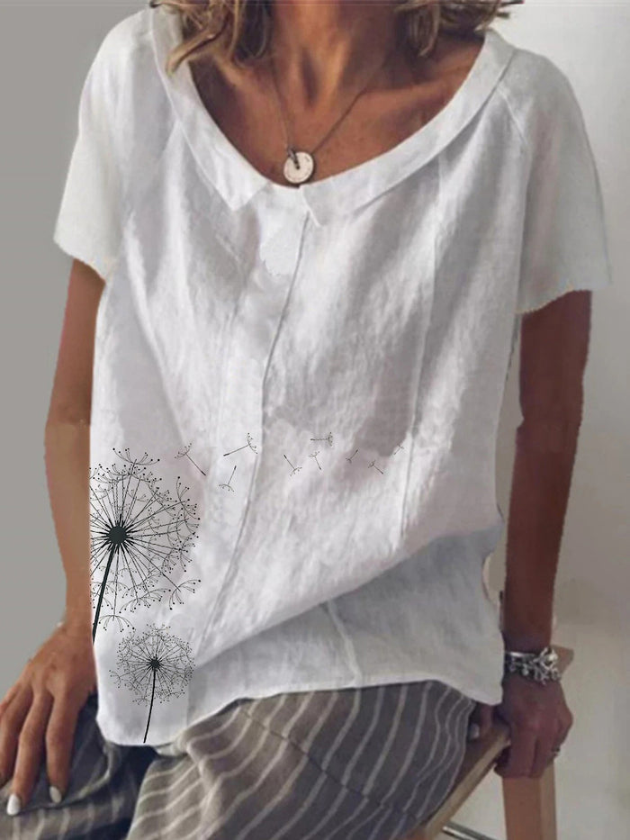 Casual Loose Print Top