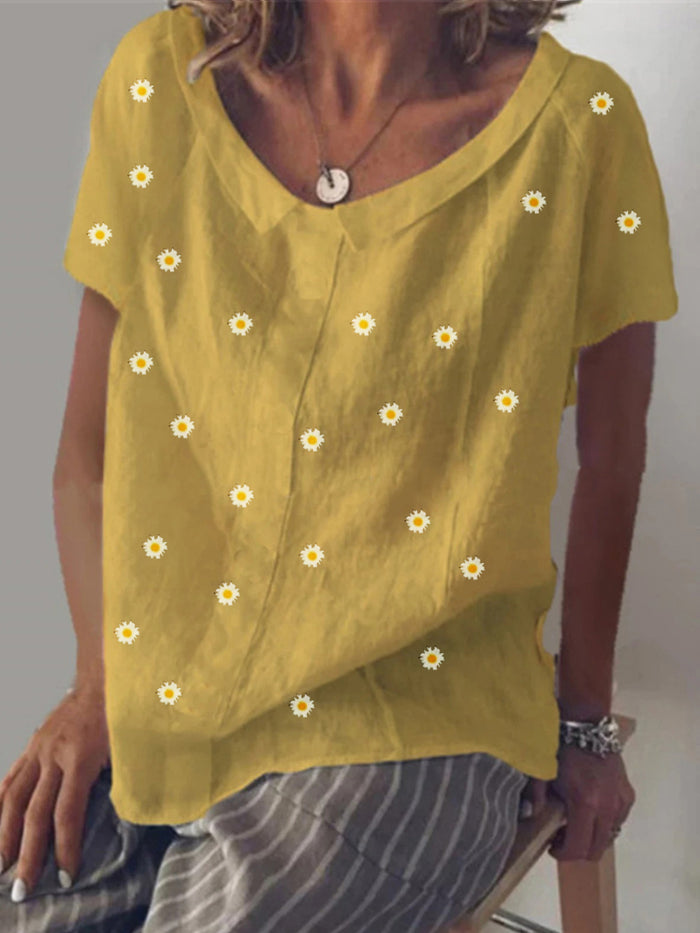 Casual Loose Print Top