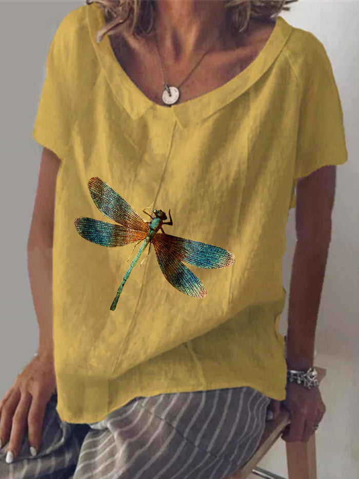 Casual Loose Print Top