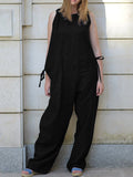 Casual Loose Round Neck Sleeveless Jumpsuit