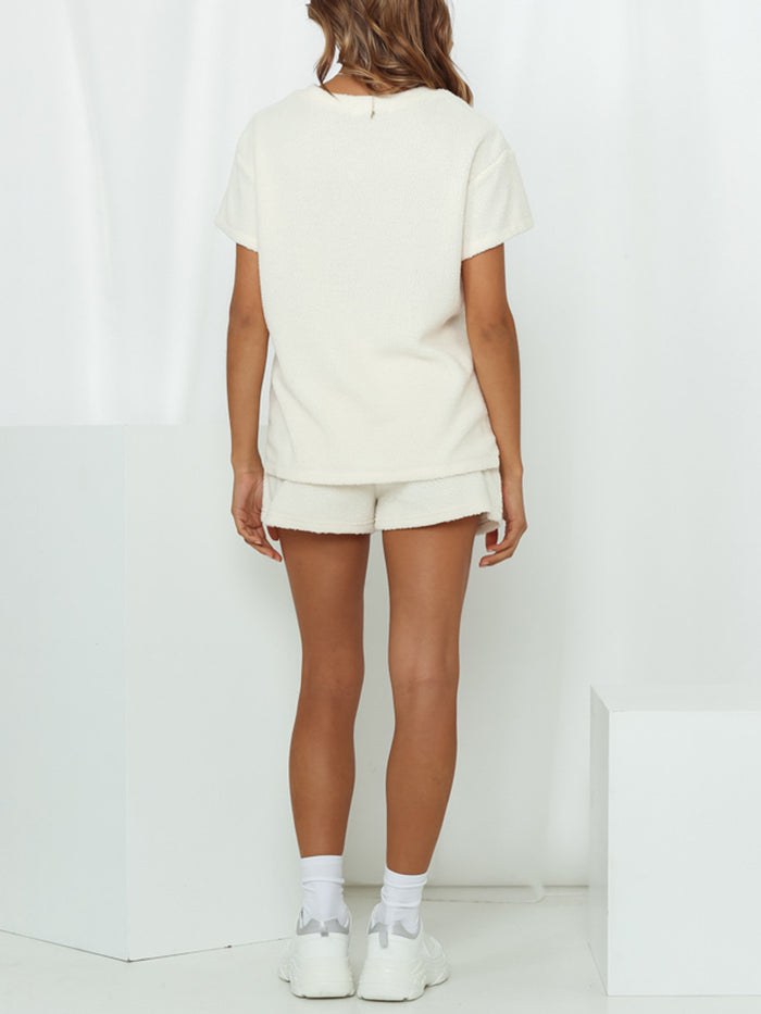 Casual Loose Short-Sleeved Shirt Shorts Suit