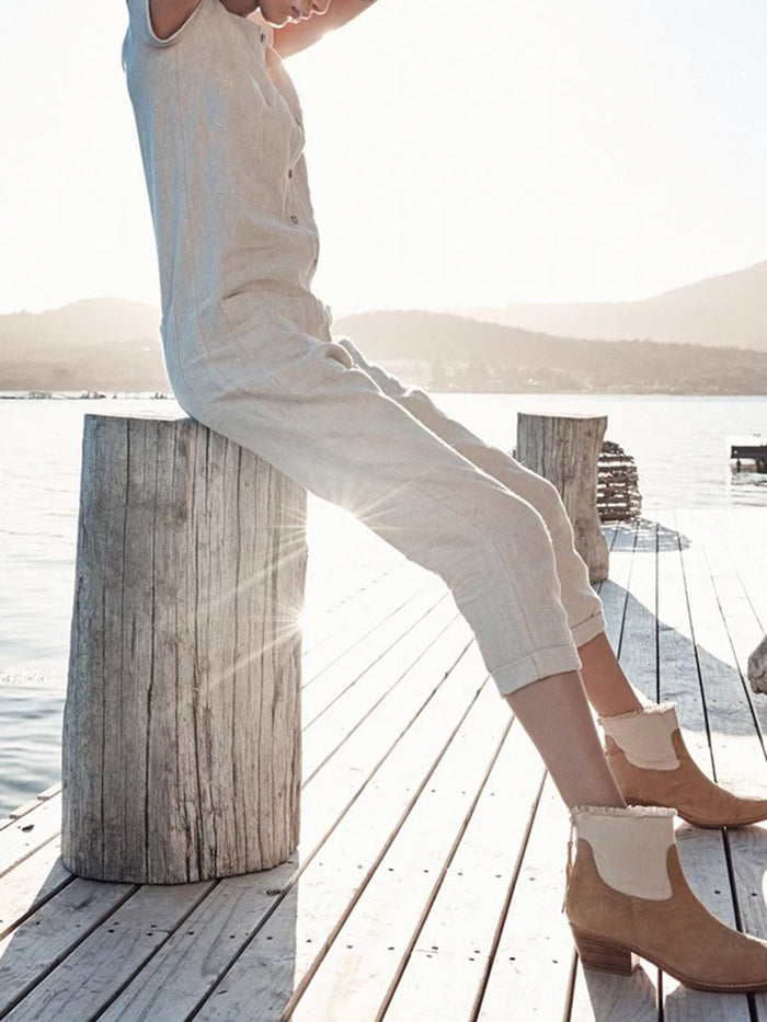 Casual Short Sleeve Jumpsuit