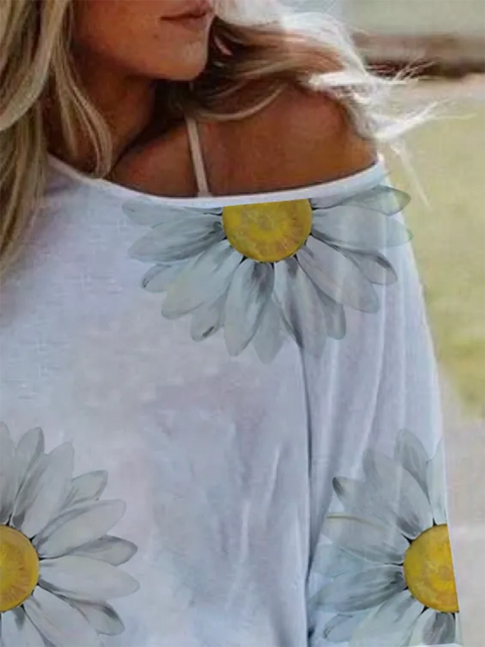 Casual Short Sleeve Scoop Neckline Shirts Tops