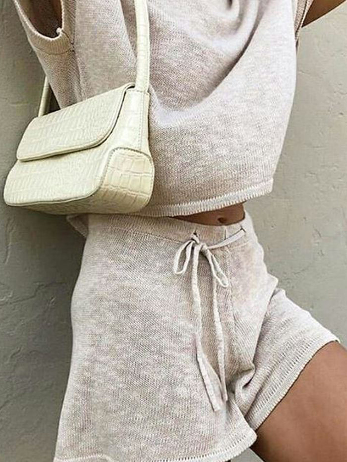 Casual Short Sleeve Suit