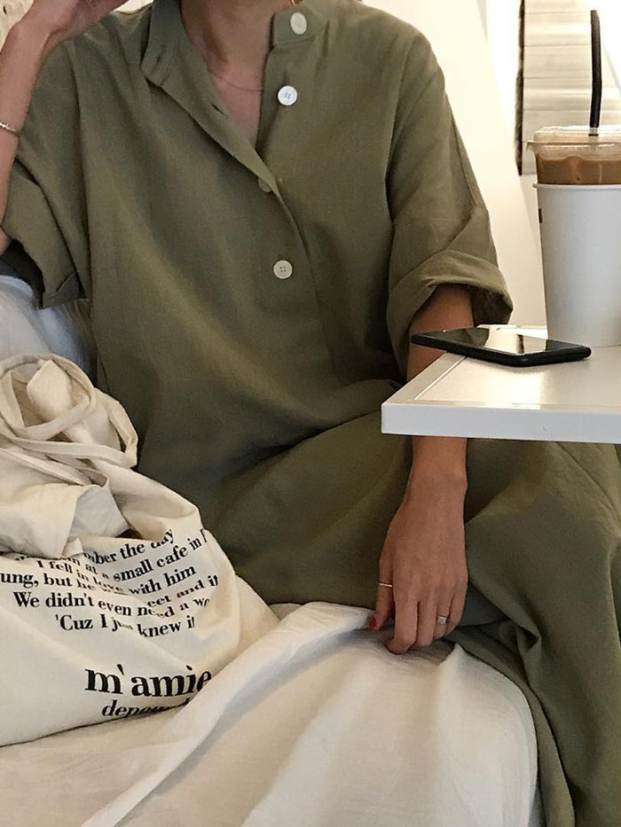 Casual Solid Color Dress