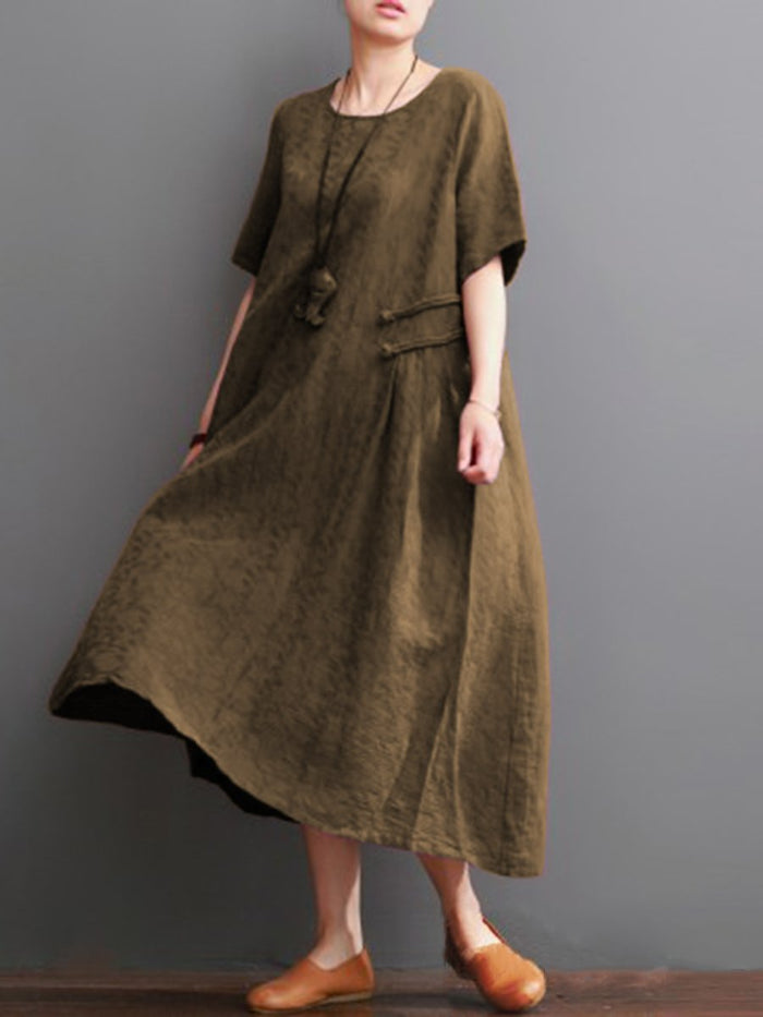 Casual Solid Color Fashion Loose Dress