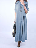 Casual Solid Color Fashion Wild Dress