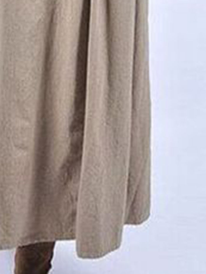 Casual Solid Color Fashion Wild Dress