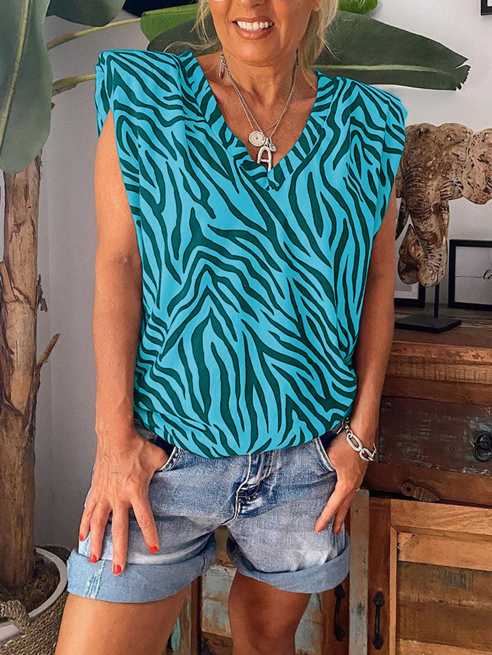 Casual Zebra Print T-Shirt