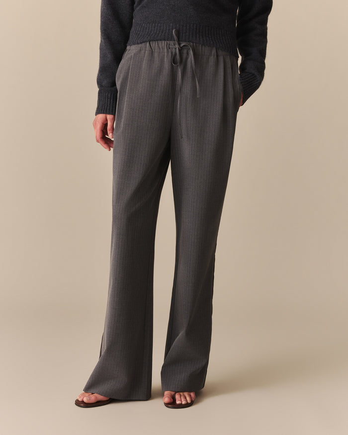 Cath Pinstripe Pant Gray Gray / XL