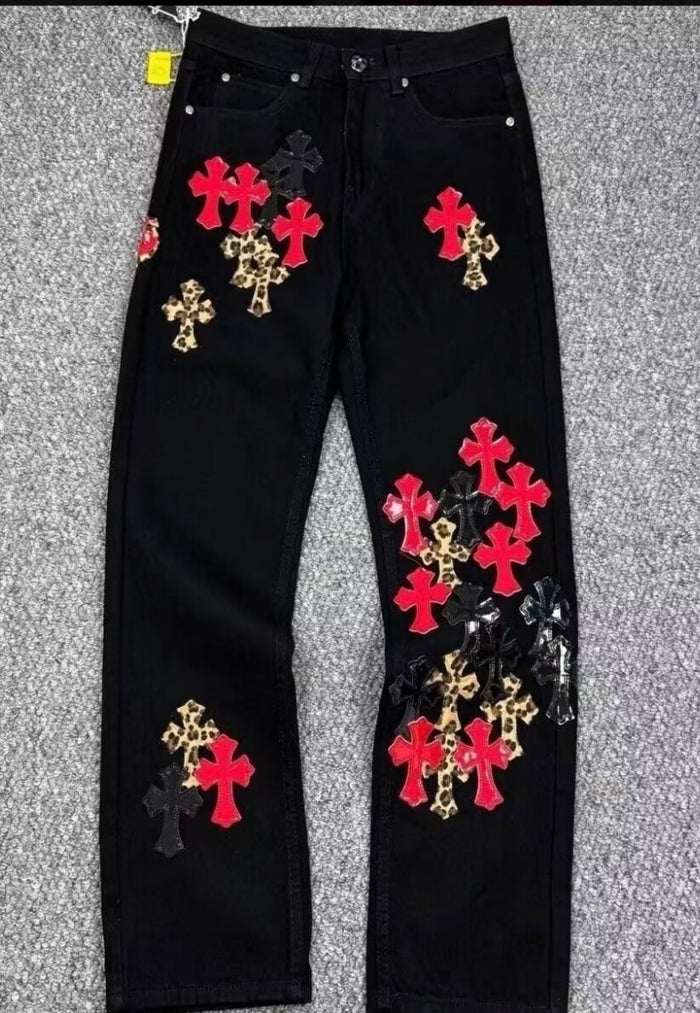 Chrome Heart baggy jeans