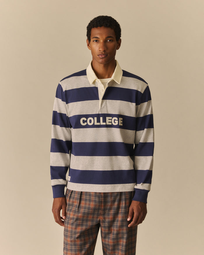 College Harrison Rugby Navy