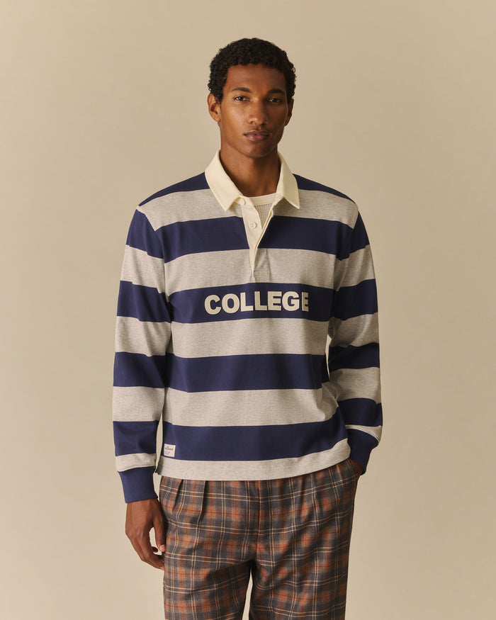 College Harrison Rugby Navy