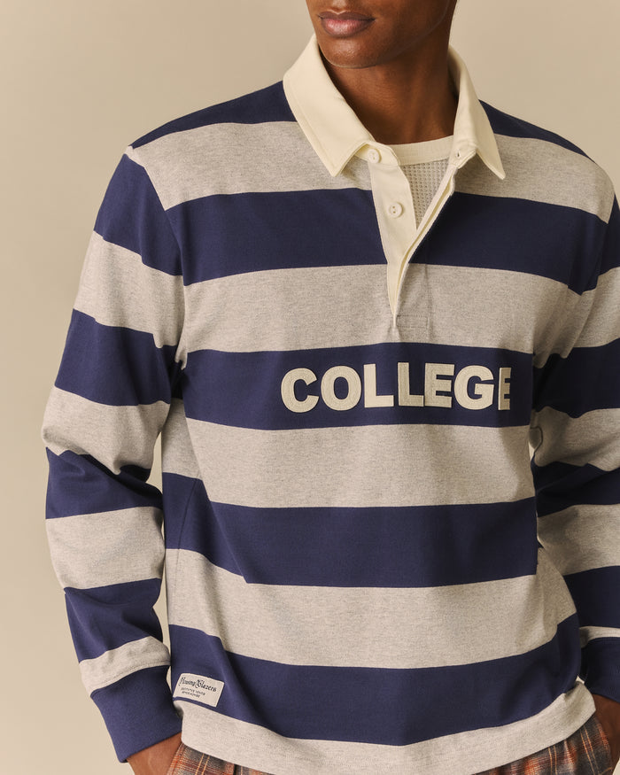 College Harrison Rugby Navy