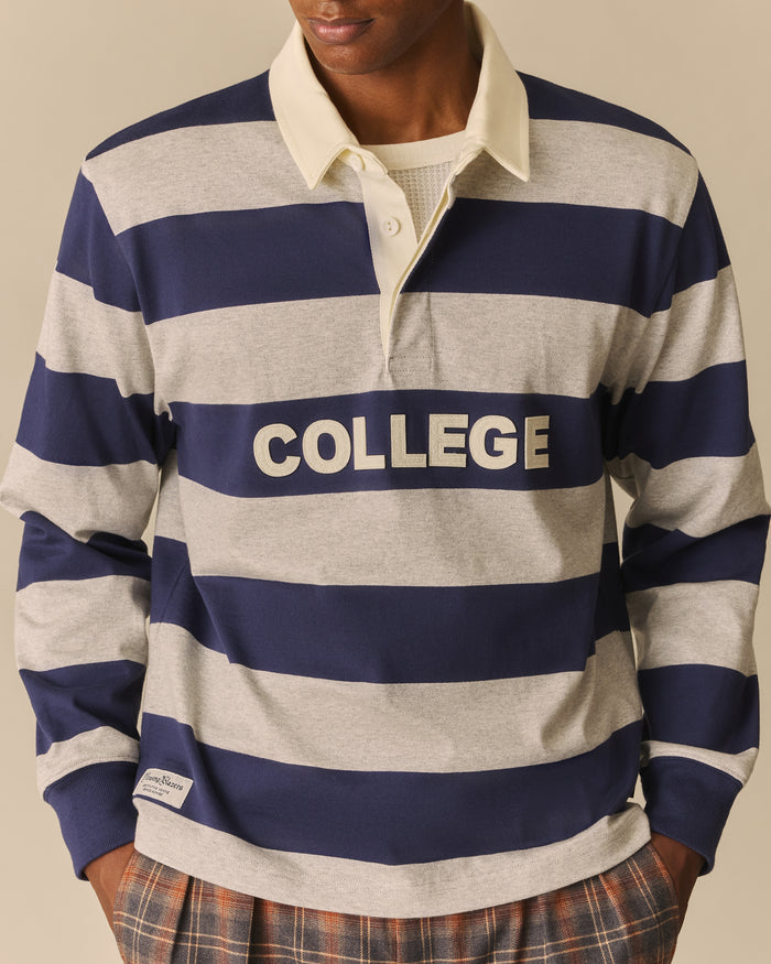 College Harrison Rugby Navy