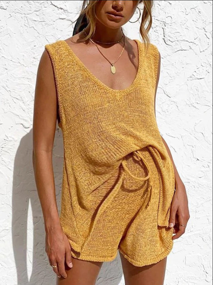Comfortable Loose Sleeveless Maternity Suit for Summer