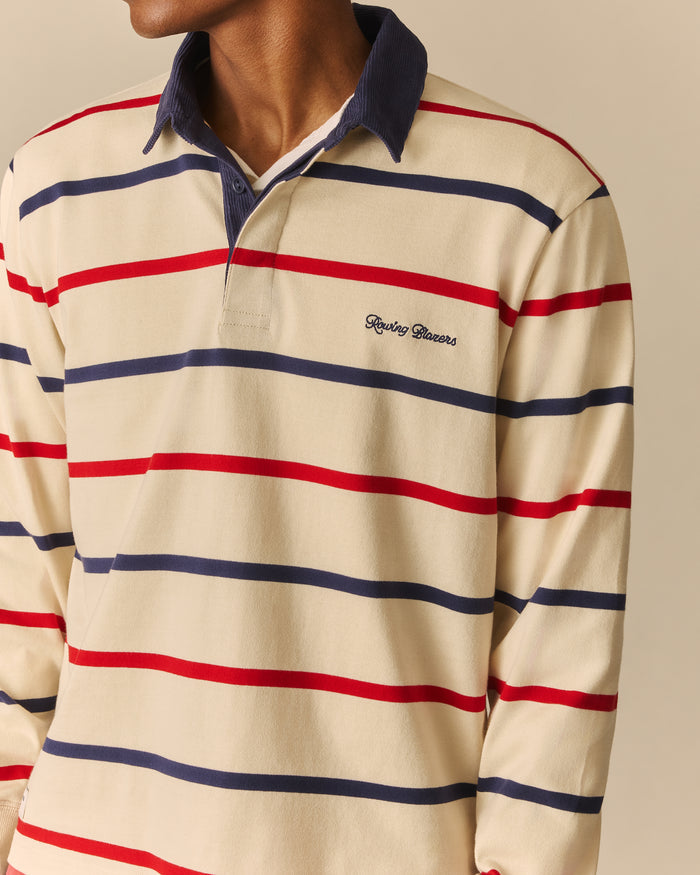 Cord Collar Harrison Rugby Cream Cream / XL