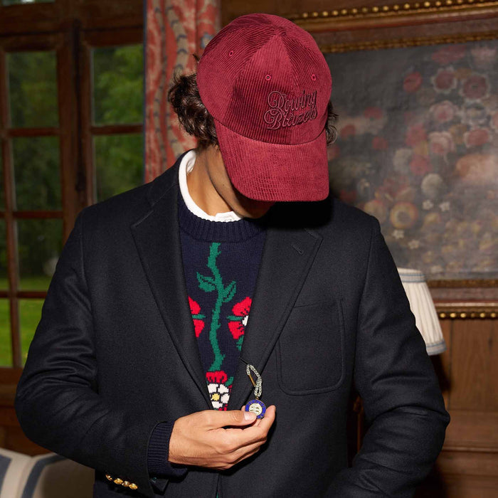 Corduroy Baseball Cap Burgundy