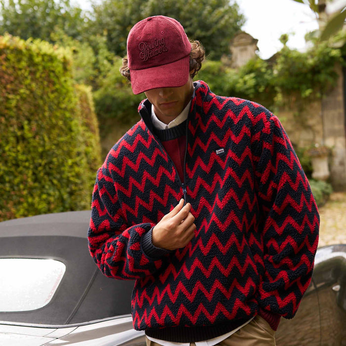 Corduroy Baseball Cap Burgundy