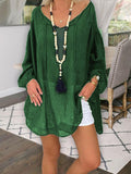 Cotton and Linen Loose Casual Dress