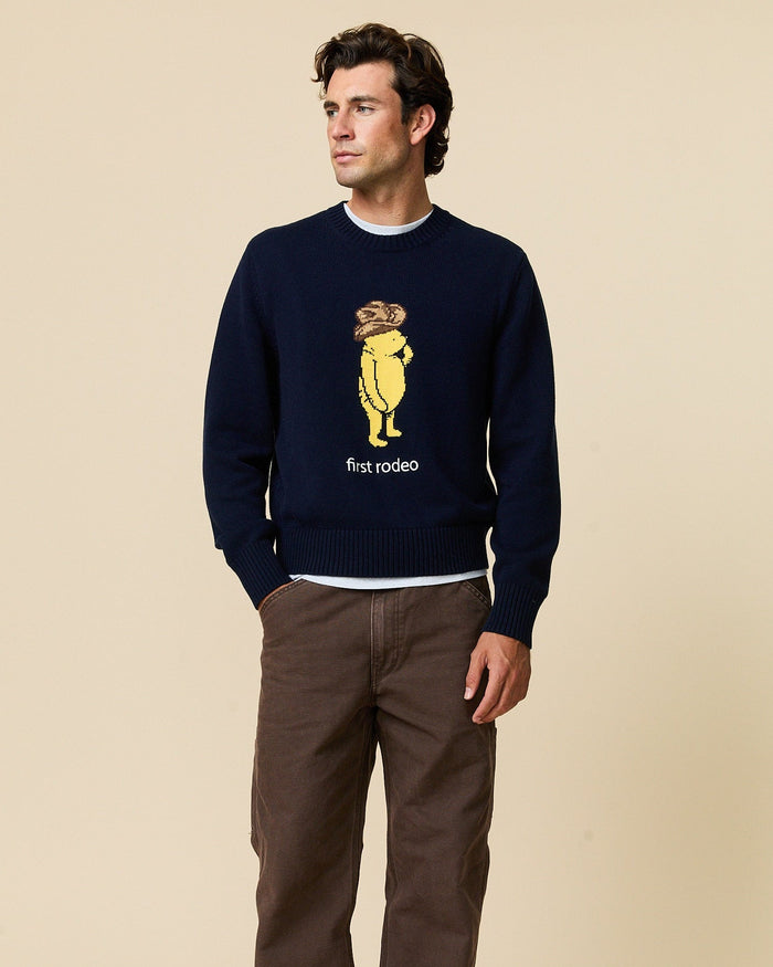 Cotton Cowboy Winnie-the-Pooh Sweater Navy