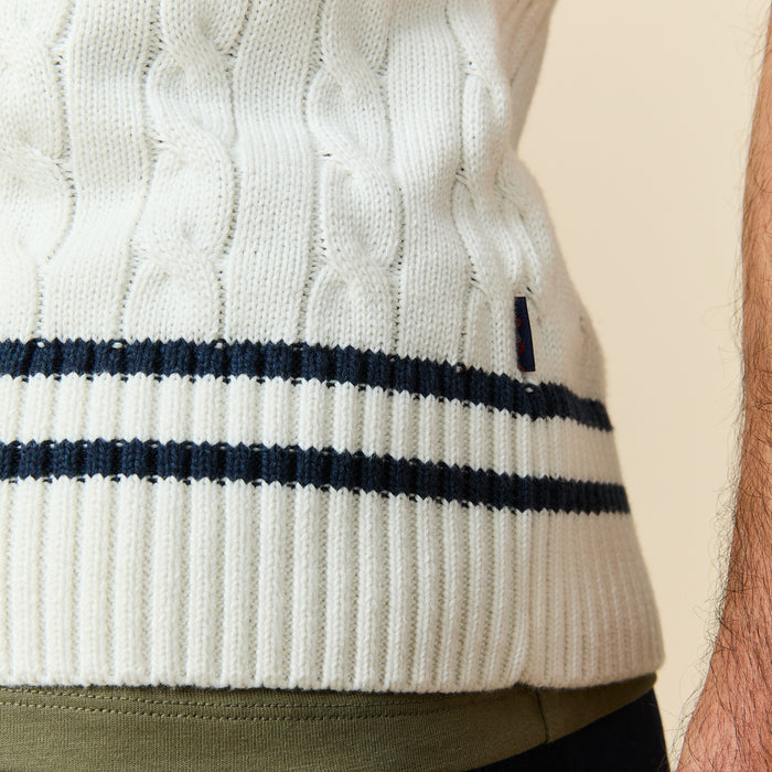 Cotton Cricket Vest White