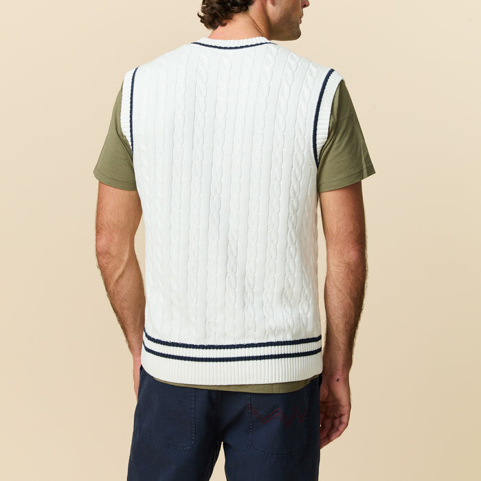 Cotton Cricket Vest White