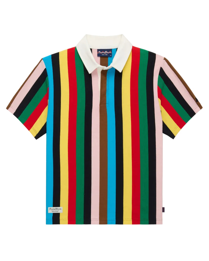 Cotton Croquet Stripe Short Sleeve Rugby Croquet