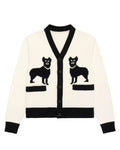 Cotton Doberman Contrast Cardigan