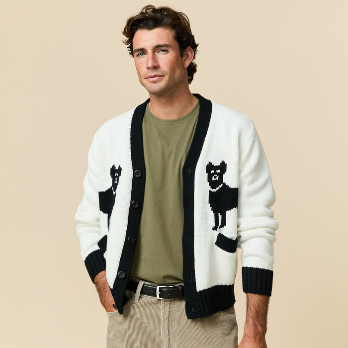 Cotton Doberman Contrast Cardigan