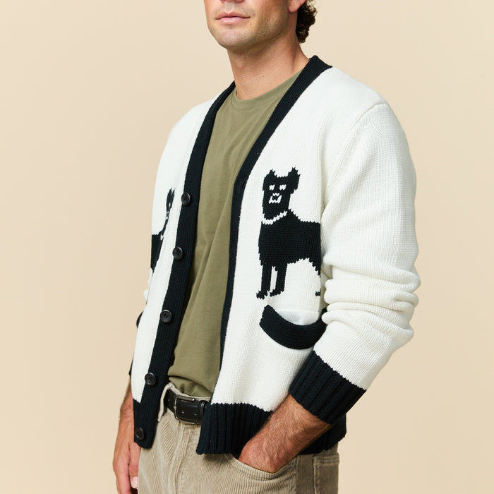 Cotton Doberman Contrast Cardigan