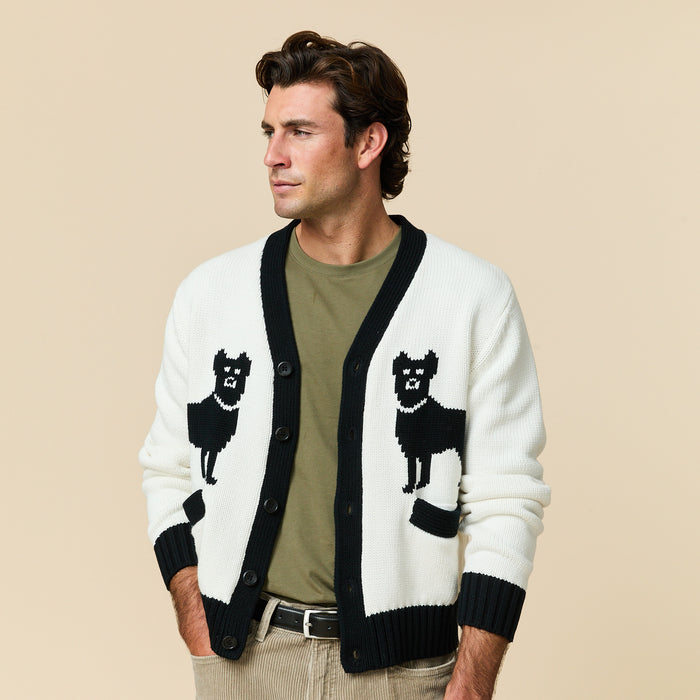 Cotton Doberman Contrast Cardigan