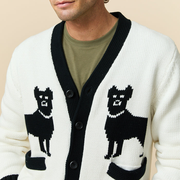 Cotton Doberman Contrast Cardigan