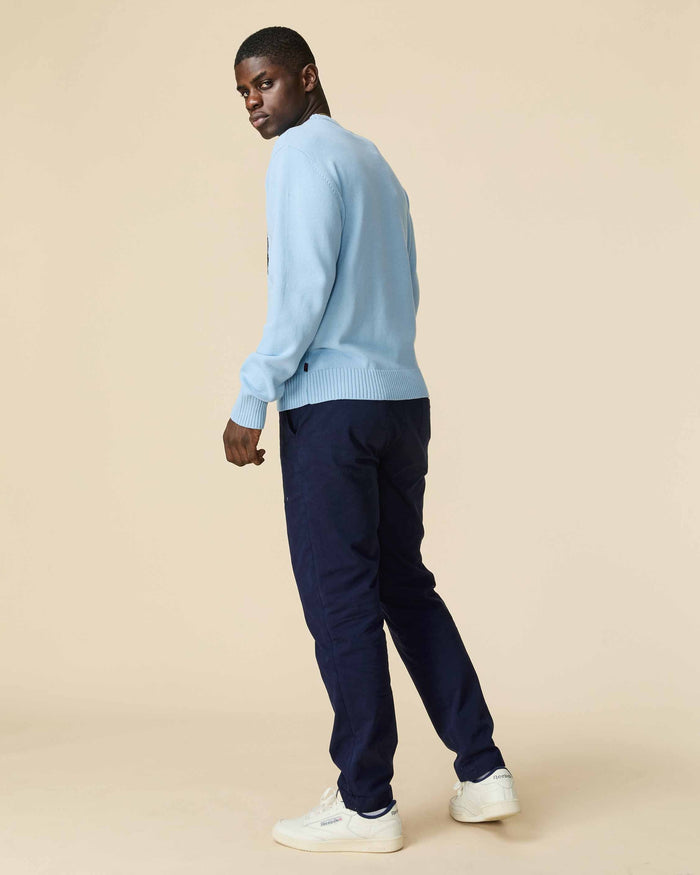 Cotton Eeyore and Piglet Sweater Blue
