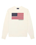 Cotton Flag Sweater White