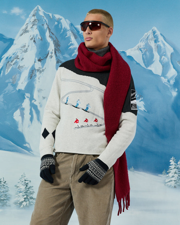 Cotton Night Ski & Snowboard Sweater Gray