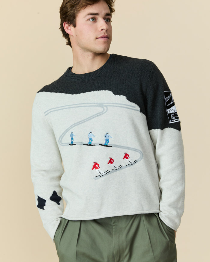 Cotton Night Ski & Snowboard Sweater Gray