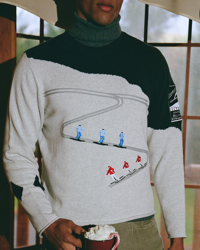 Cotton Night Ski & Snowboard Sweater Gray