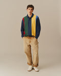 Cotton Primary Striped Rugby Multi-Color